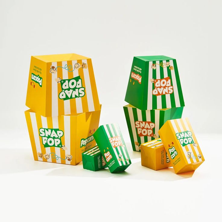 Little Popcorn Boxes Tiny Butter-Proof Charming for Toddler Snacks Parties and Gifts