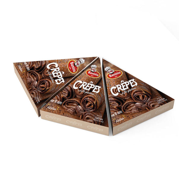 Custom Biodegradable Manufacture Logo Customized Crepes Packaging French Ocolibrir Trade Crepe Box For Crepe