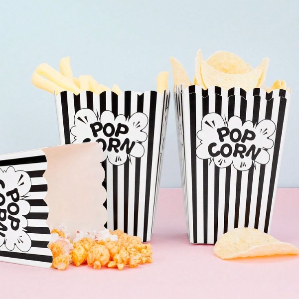 Festive Christmas Popcorn Boxes for Holiday Celebrations