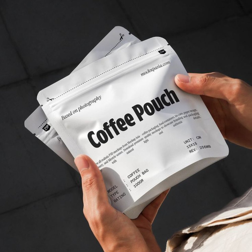 Freshness-Sealing Coffee Bags with Easy Reseal for Retail
