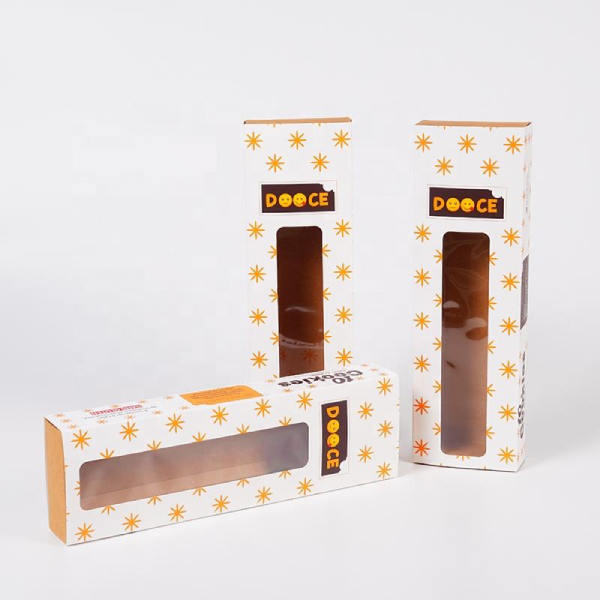Foldable Kraft Paper Rectangle Cardboard Packaging Custom Slide Food Packaging Cookies Kraft Paper Drawer Box