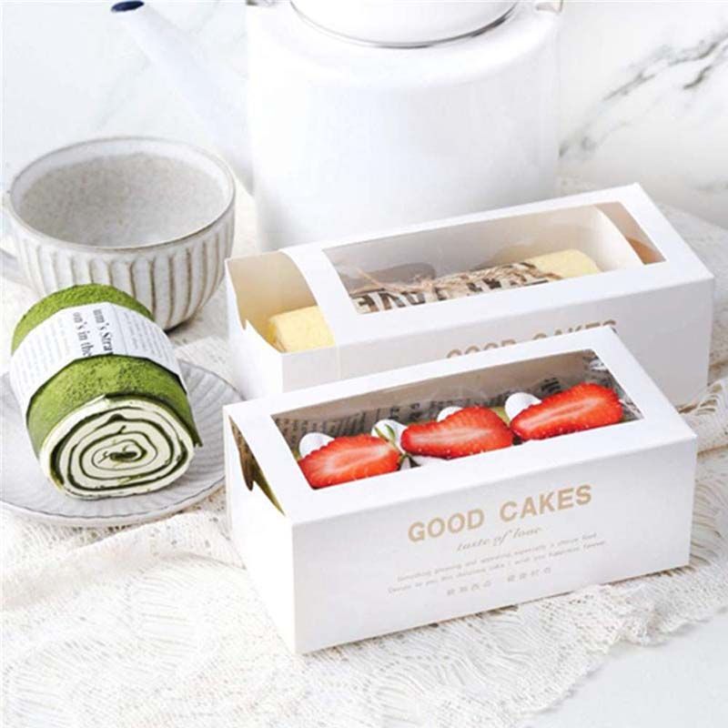 Custom Long Cake Boxes | Food-Grade Packaging for Roll Cakes & Desserts