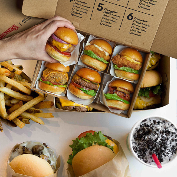Custom French Fries Hamburger To Go Food Takeaway Fried Chicken Packaging Craft Paper Burger Box Boxes