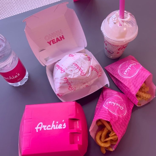 Pink Burger Boxes for Playful Takeaway Packaging
