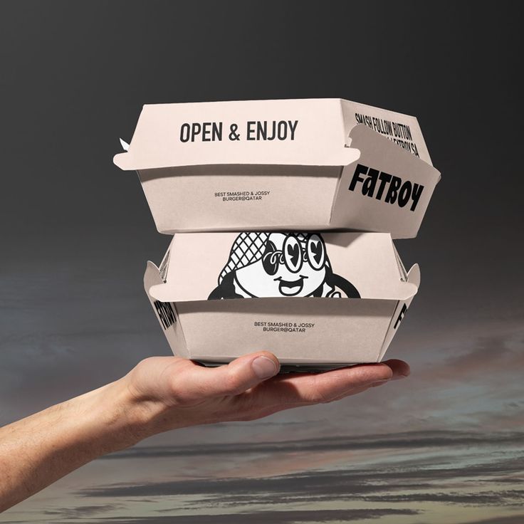 Fast Food Burger Box Grease-Proof Customizable Microwave-Safe for QSR and Delivery Chains