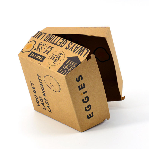 Custom Disposable Food Grade Cardboard Hamburger Packaging Paper Burger Box