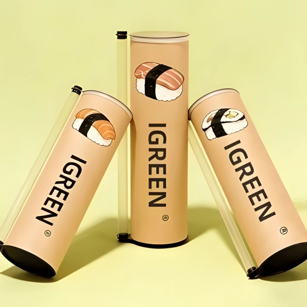 Paper-Based Tube Solution for Rolled Sushi Takeaway