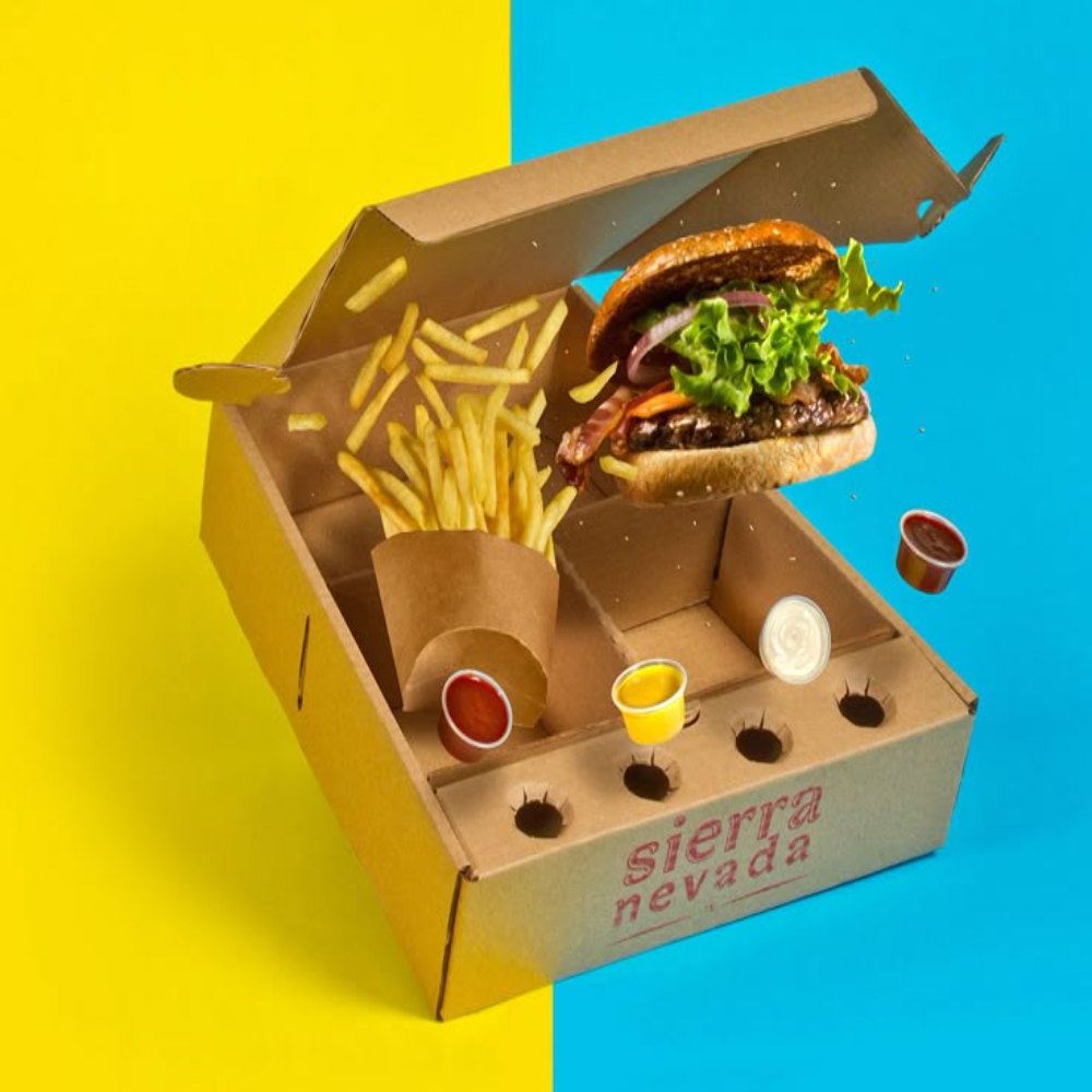 Eco-Friendly Cardboard Burger Trays for Fast Food Packaging