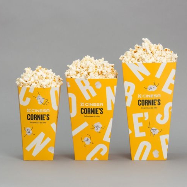 Popcorn Boxes Custom Printed Leak-Proof Heat-Resistant for Cinemas Stadiums and Events