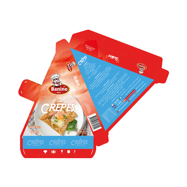 Custom Biodegradable Manufacture Logo Customized Crepes Packaging French Ocolibrir Trade Crepe Box For Crepe
