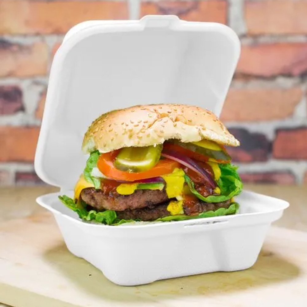 Insulated Foam Hamburger Boxes for Secure Food Delivery