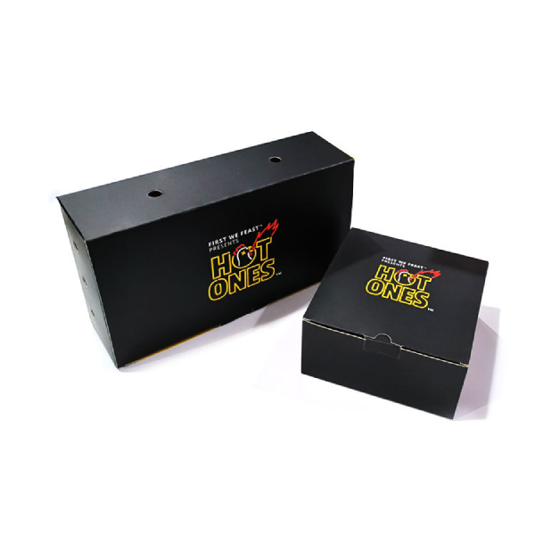 Customized Take Away Food Grade Korean Paper Hot Dog To Go French Fried Chicken Carton Burger Box Printing Fast Food Packaging