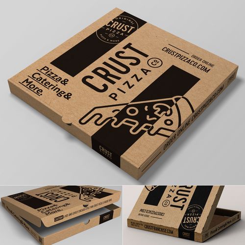 Brown Pizza Boxes for Natural and Authentic Takeaway Packaging