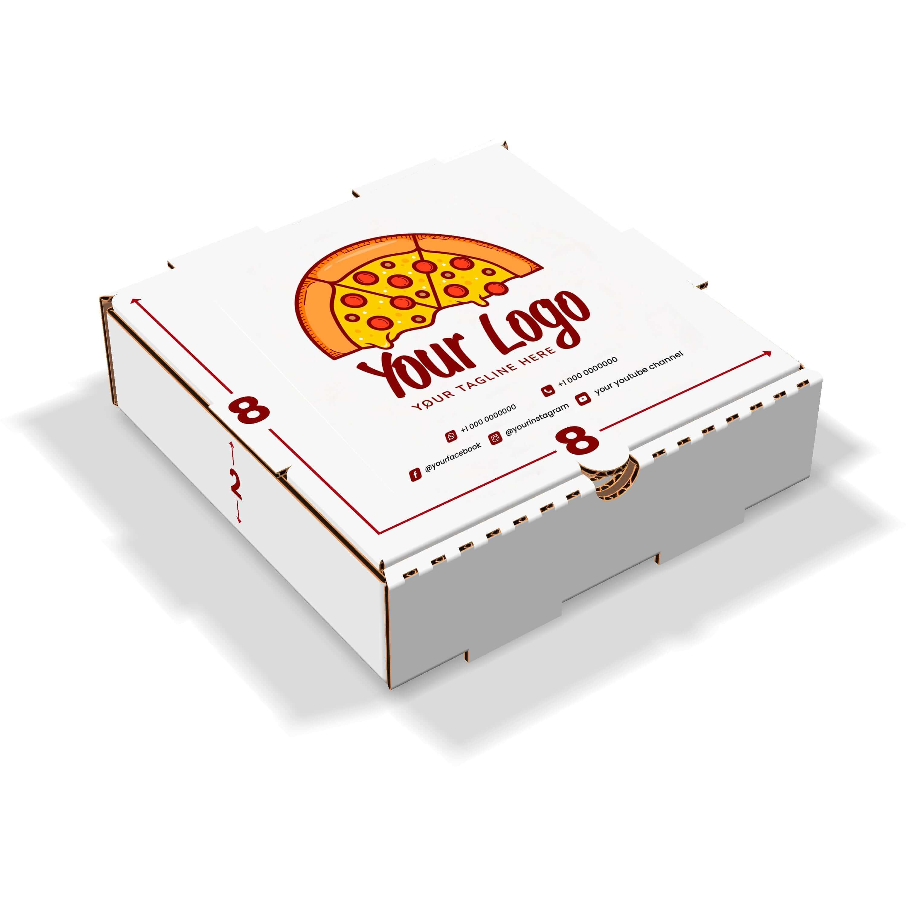 Customizable Pizza Boxes with Flexible Size and Design Options