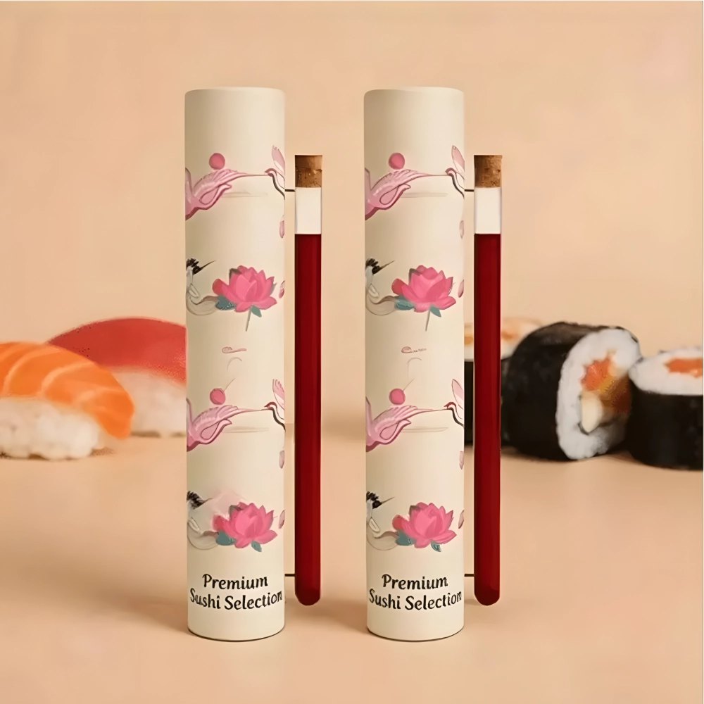 Tailored Tube Format for Branded Sushi Takeaway