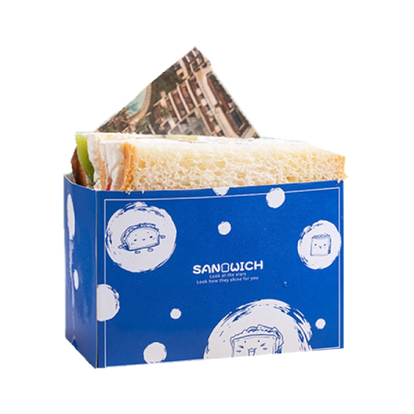 Take Out Box Sandwich Take Out Mini Burger Boxes Toast Holding Bread Tray For Take Out Food Paper Box