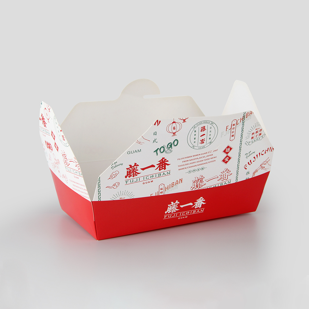 Chinese Rice Box Traditional Leak-Proof Handle-Equipped for Restaurants Takeaway and Bulk Orders