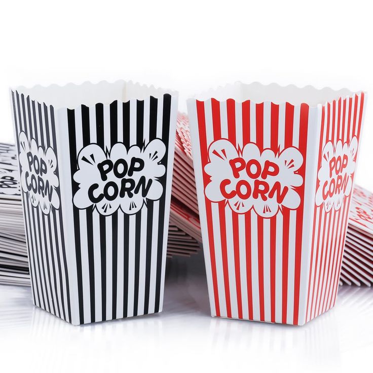 Little Popcorn Boxes Tiny Butter-Proof Charming for Toddler Snacks Parties and Gifts
