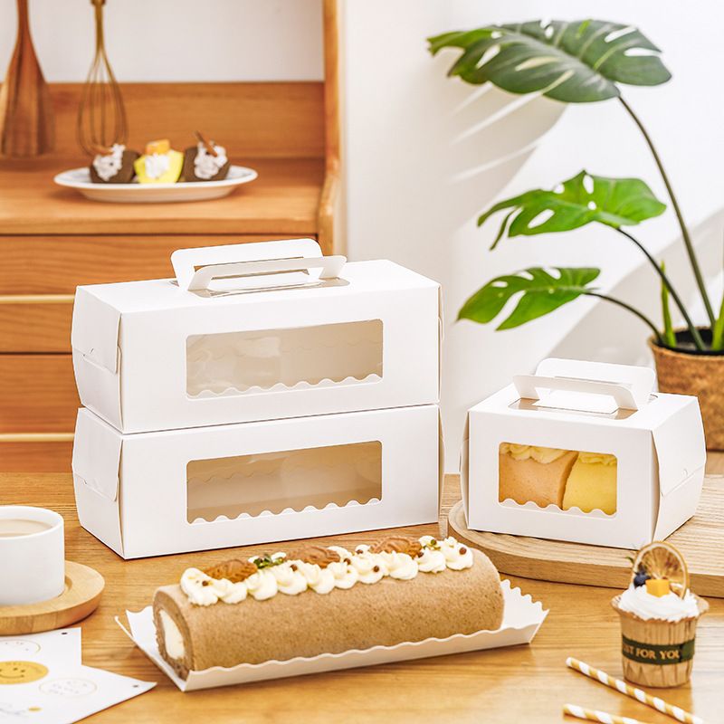 Custom Long Cake Boxes | Food-Grade Packaging for Roll Cakes & Desserts