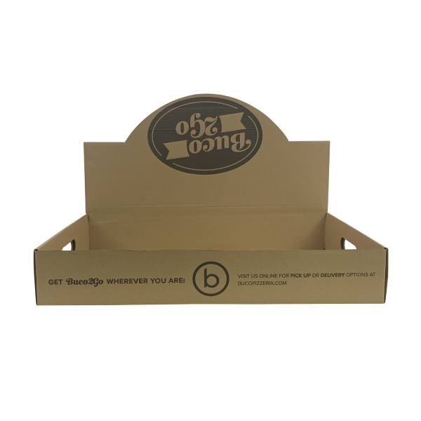 Sha Custom Logo Brown Kraft Packaging Cardboard Catering Takeaway Takeout Shawarma To Go Food Paper Container