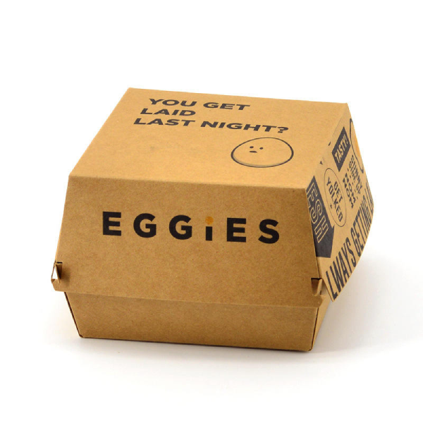 Custom Disposable Food Grade Cardboard Hamburger Packaging Paper Burger Box
