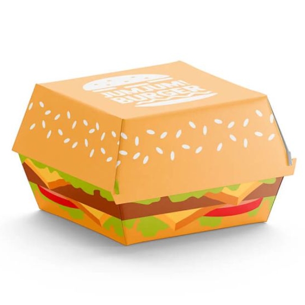 Printed Burger Boxes for Vibrant Takeaway Packaging
