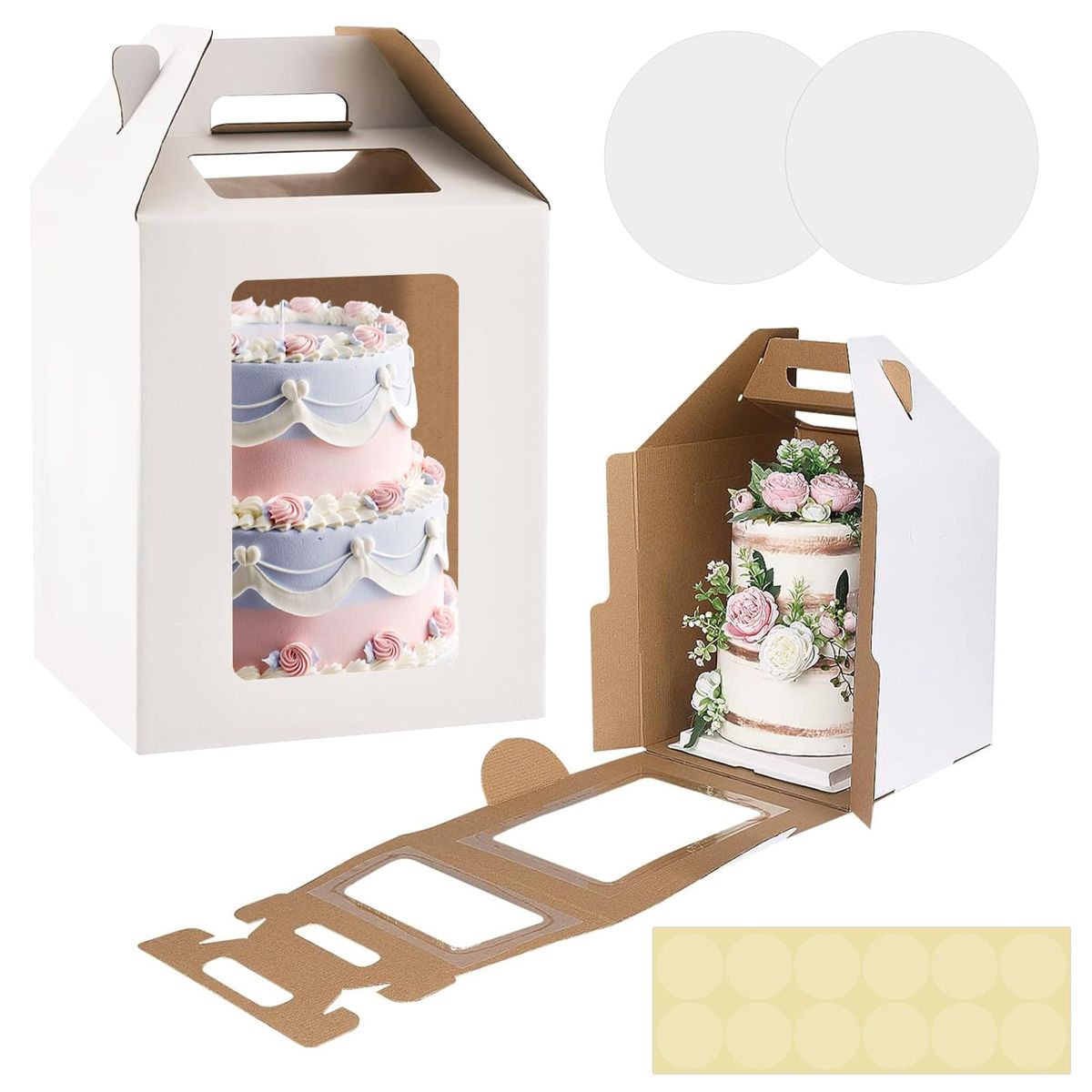 Custom Tall Wedding Cake Boxes | Extra-Height Luxury Cake Packaging