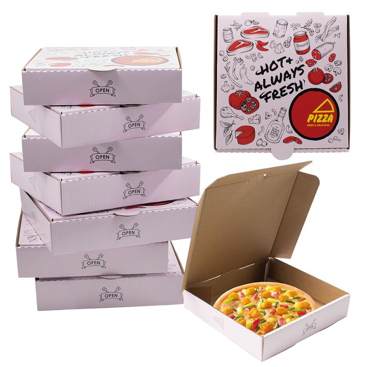 Pizza Boxes with Logo for Branded Takeaway Packaging